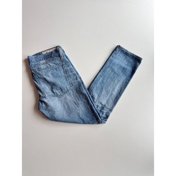 RAG & BONE The Dre Moss w/ Holes Ripped Boyfriend Jeans, Size 23 - Picture 4 of 16